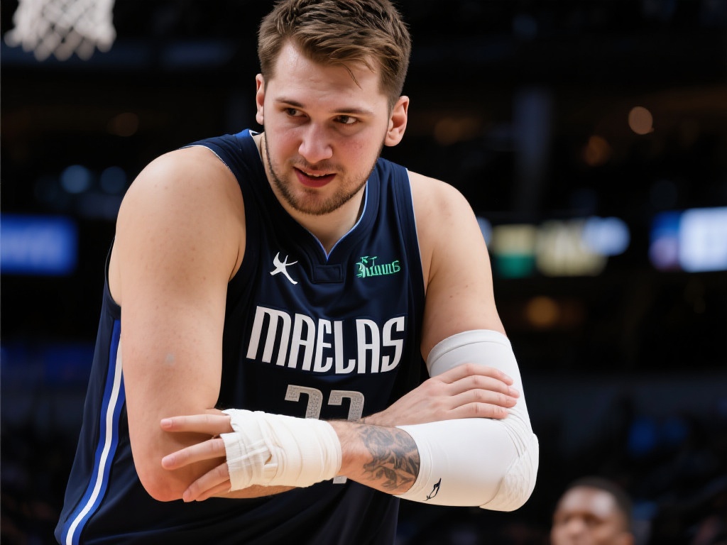 带伤奋战!东契奇谈手肘伤势:两天后无碍 在手肘受伤的情况下,许多球员可能会选择退